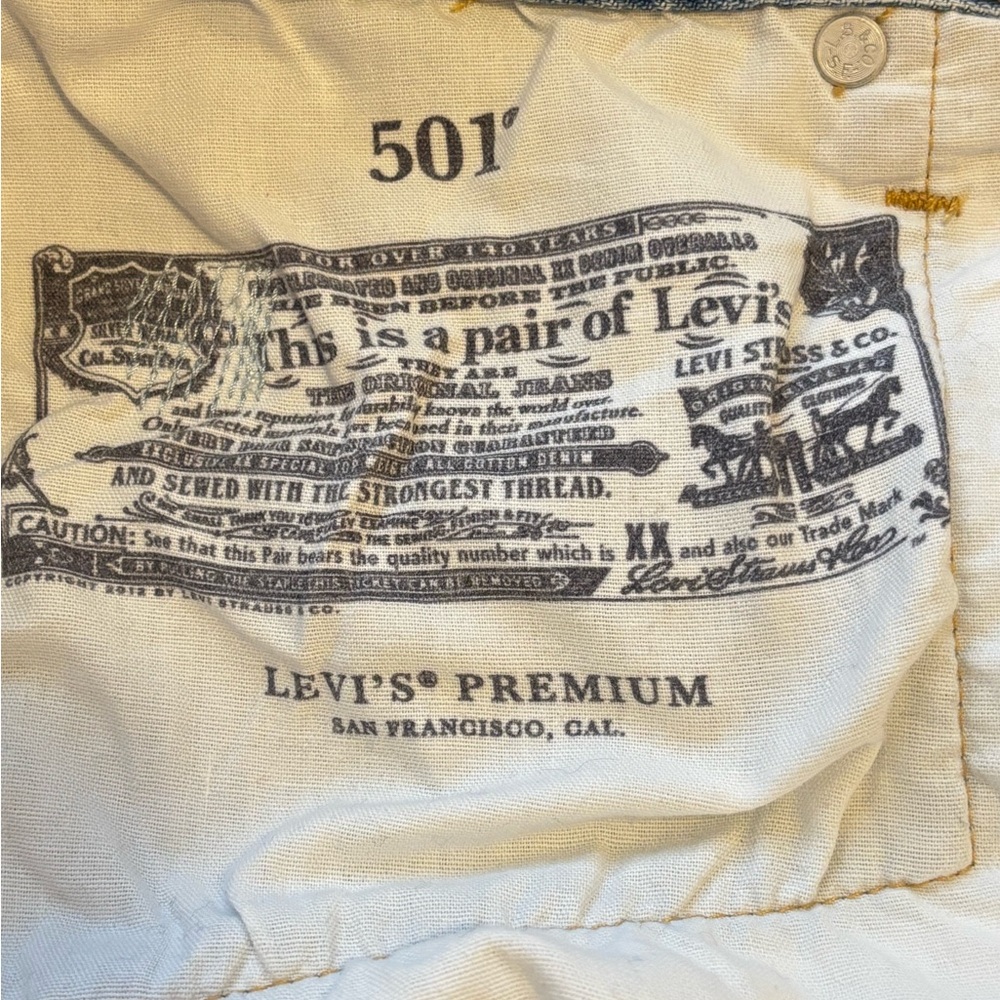 Levi’s 501 Premium Original Fit Mid-Thigh Women’s Shorts | Size: 29 - Picture 7 of 12